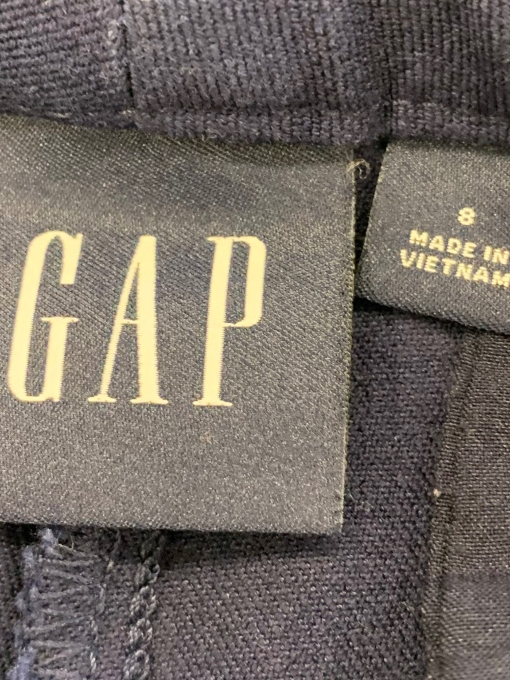 GAP Women’s Navy Blue Stretch Chino Pants Size 8 Classic Casual Office Cotton - Picture 3 of 9